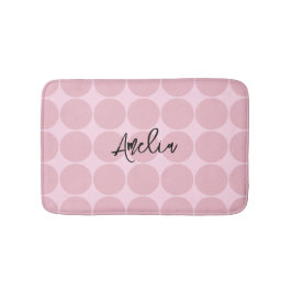Tapis De Bain Cadeaux Personnalisés Fille Rose Esthétique tendan