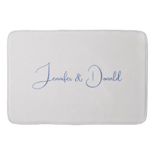Tapis De Bain Calligraphie tendance script classique personnel s
