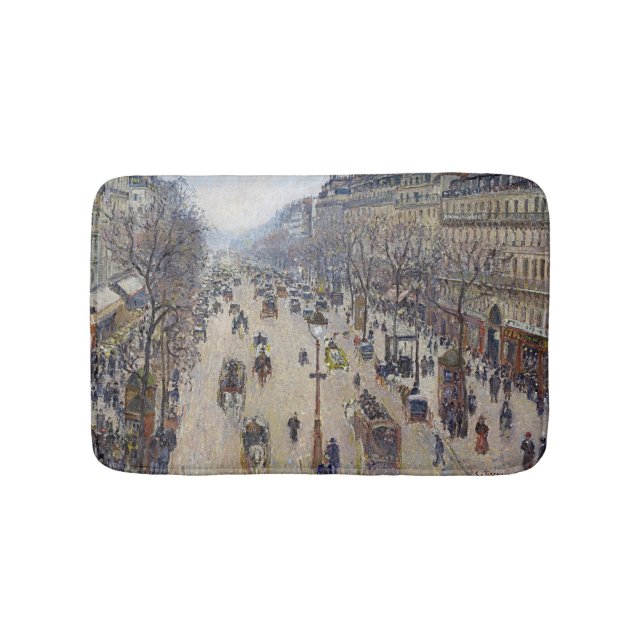 Tapis De Bain Camille Pissarro - Boulevard Montmartre, matin (Devant)