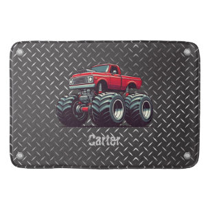 Tapis De Bain Camion monstre rouge