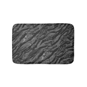 Tapis De Bain Camo rayé gris
