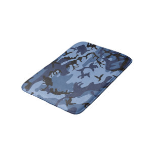 Tapis De Bain Camouflage bleu marine, Militaire, Armée
