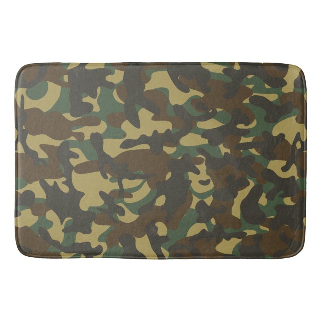 Tapis De Bain Camouflage forestier (Devant)