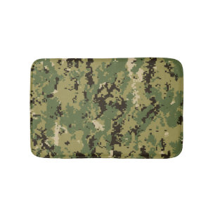 Tapis De Bain Camouflage naval Woodland