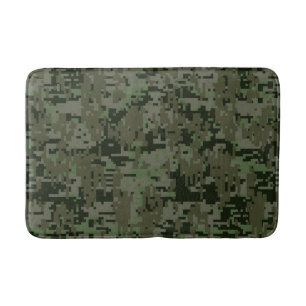 Tapis De Bain Camouflage profond de Digitals Camo en bois
