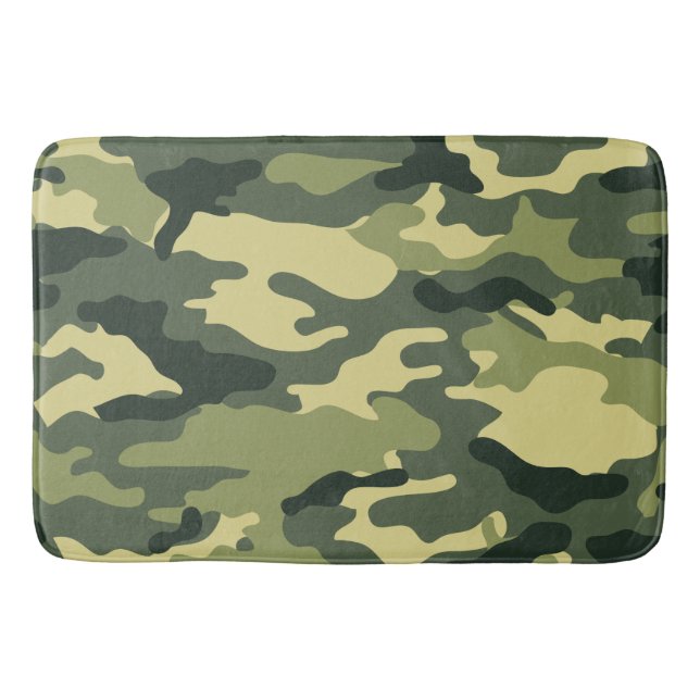 Tapis De Bain Camouflage vert (Devant)