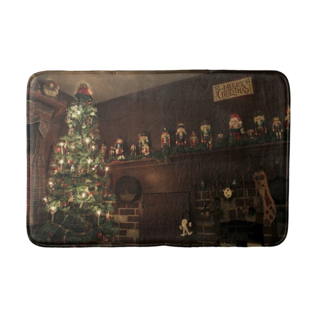 Tapis De Bain Campagne coloniale primitive Fête de Noël (Devant)