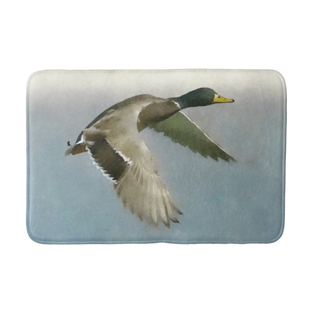 Tapis De Bain Canard sauvage en vol (Devant)