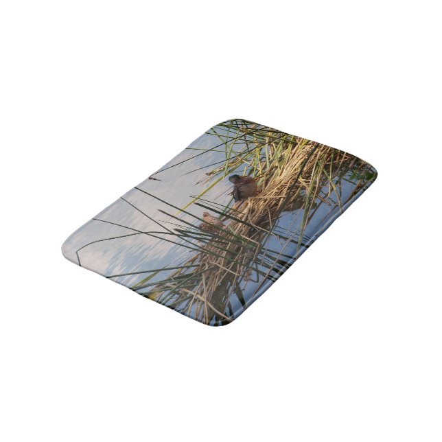 Tapis De Bain Canards sur le roseau (Angle)