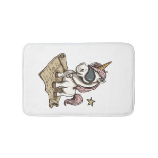 Tapis De Bain Capitaine Pirate Licorne (1)