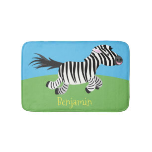 Tapis De Bain Caricature amusante de zèbre