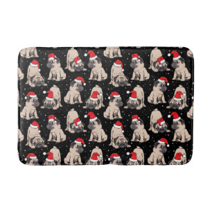 Tapis De Bain Carlins en Santa Hats Motif de Noël