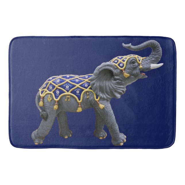 Tapis De Bain Carousel Animal Elephant Photo Bath Mat (Devant)