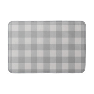 Tapis De Bain Carré carreauté gris bleu rustique