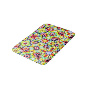 Tapis De Bain Carrelage méditerranéen, Carreaux d'encre d'alcool