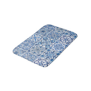Tapis De Bain Carrelage méditerranéen, Portugais, Azulejo, Majol