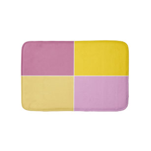 Tapis De Bain Carrés de framboise de citron