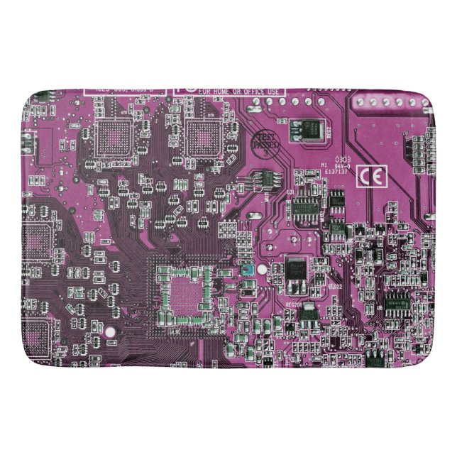 Tapis De Bain Carte circuit imprimé circuit imprimé circuit viol (Devant)