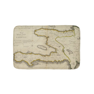 Tapis De Bain Carte d'atlas du Haïti