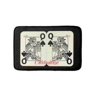 Tapis De Bain Carte de carte de la reine noire Thunder_Cove