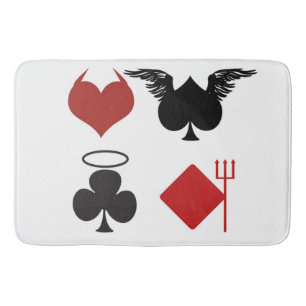 TAPIS DE BAIN CARTE DE DIABLE ANGEL