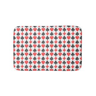 Tapis De Bain Carte de jeu noir/blanc/rouge Tous les symboles Li