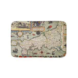 Tapis De Bain Carte des Cornouailles