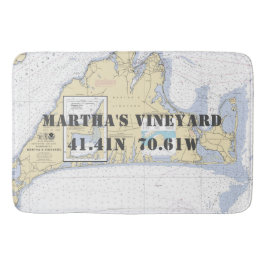 Tapis De Bain Carte des vignobles de Martha nautique