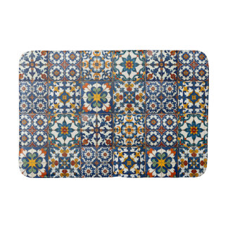 Tapis De Bain Casa Colorida Azulejo