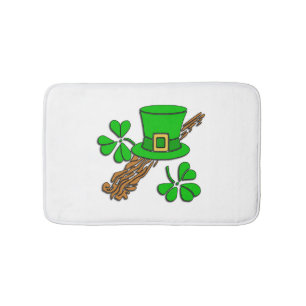 Tapis De Bain Casquette et Shamrock irlandais