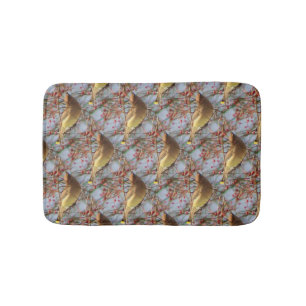 Tapis De Bain Cèdre cirage oiseaux Motif de la nature