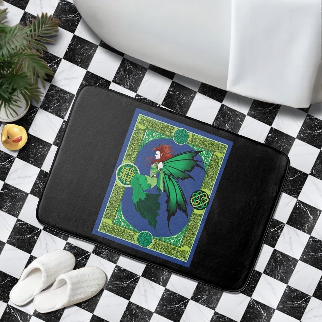 Tapis De Bain Celtic Knot Work Green Fairy (Créateur téléchargé)
