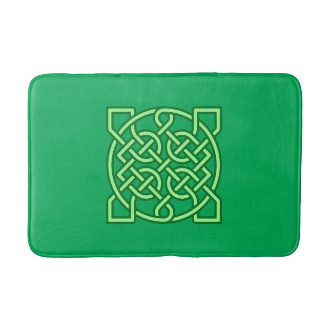 Tapis De Bain Céltic Sailor's Knot, Emerald et Lime Green (Devant)