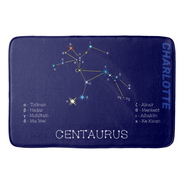 Tapis De Bain Centaurus de constellation de l'hémisphère Sud (Devant)