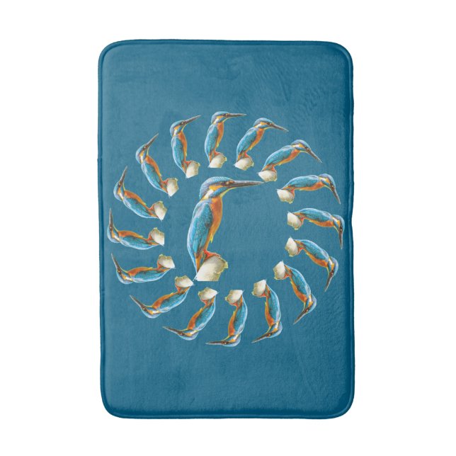 Tapis De Bain Cercle des martins-pêcheurs (Devant (Vertical))