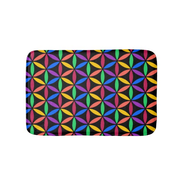Tapis De Bain Cercles arc-en-ciel (Devant)