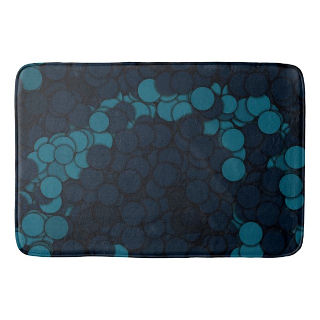 Tapis De Bain cercles bleus (Devant)