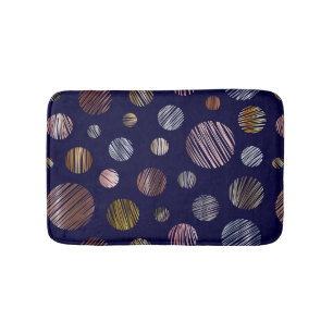 Tapis De Bain Cercles métalliques