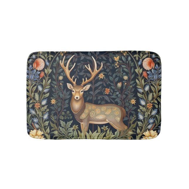 Tapis De Bain Cerf Art nouveau dans le jardin (Devant)