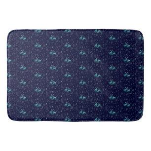 Tapis De Bain Cerf Lune Bleue
