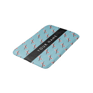Tapis De Bain Cerisier en Fleur, Rose Sakura, Votre Nom