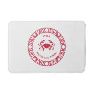 TAPIS DE BAIN C'EST UNE CHOSE DE MARYLAND (CRABS)