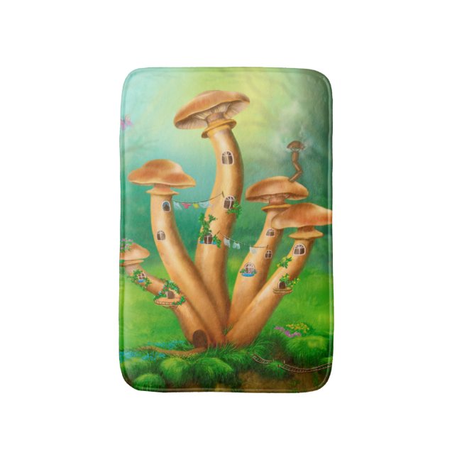 Tapis De Bain Champignons miel agarique Bain Mat (Devant (Vertical))