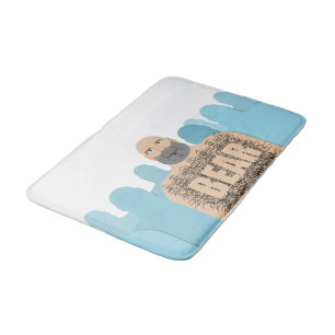 Tapis De Bain Chariot d'homme ours chauve musclé de SlipperyJoe 