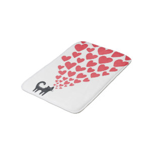 Tapis De Bain Chat dans l'amour