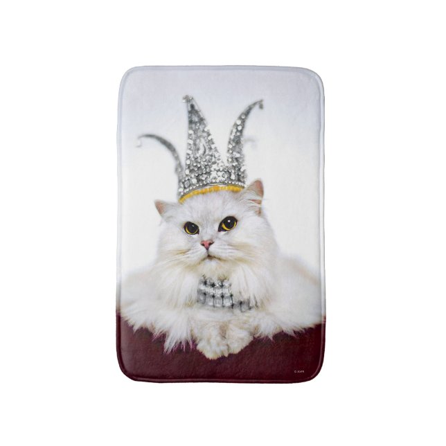 Tapis De Bain Chat dans une couronne (Devant (Vertical))