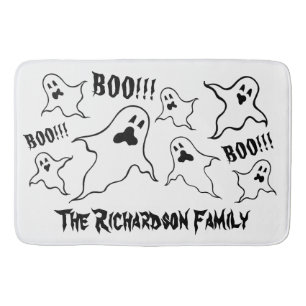 Tapis De Bain Chat de bain Éffrayant Halloween Personnalisé