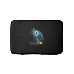 Tapis De Bain Chat Haunted Horreur Maison Halloween Hommes Femme