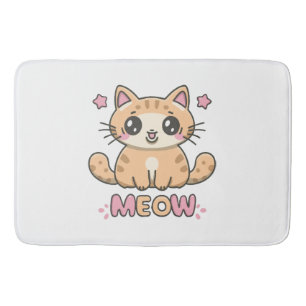 Tapis De Bain chat mignon miaou