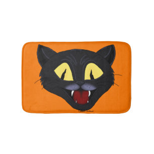Tapis De Bain Chat noir Halloween